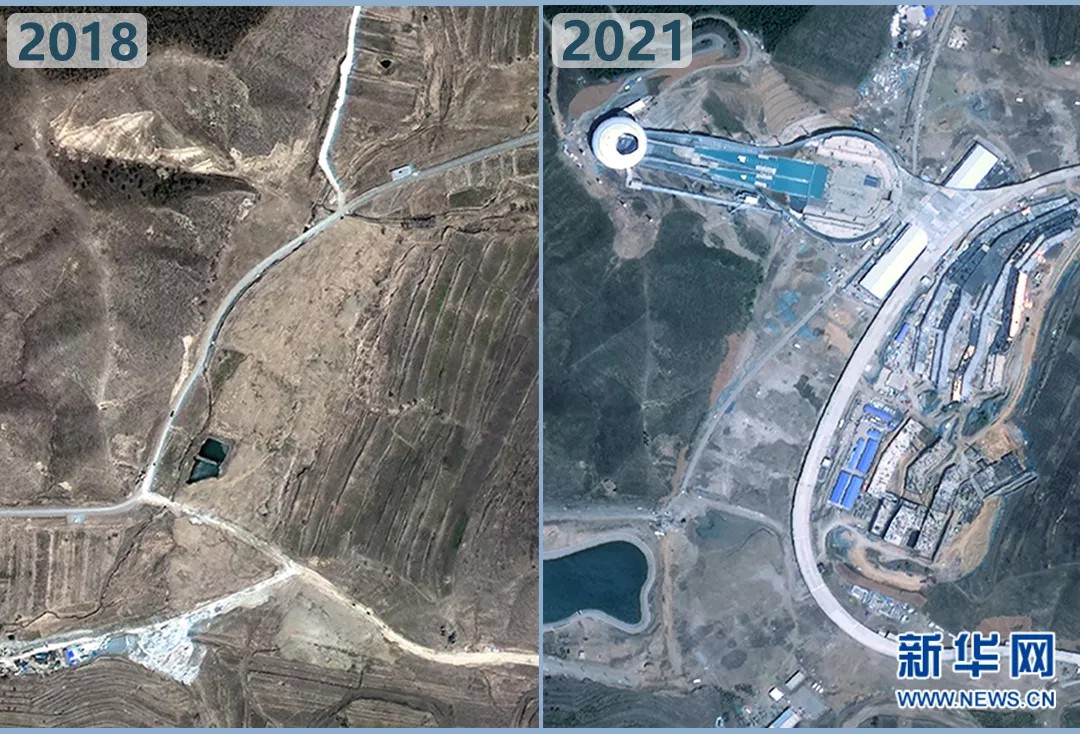 衛(wèi)星見(jiàn)證，這里如何變身“冬奧小城”