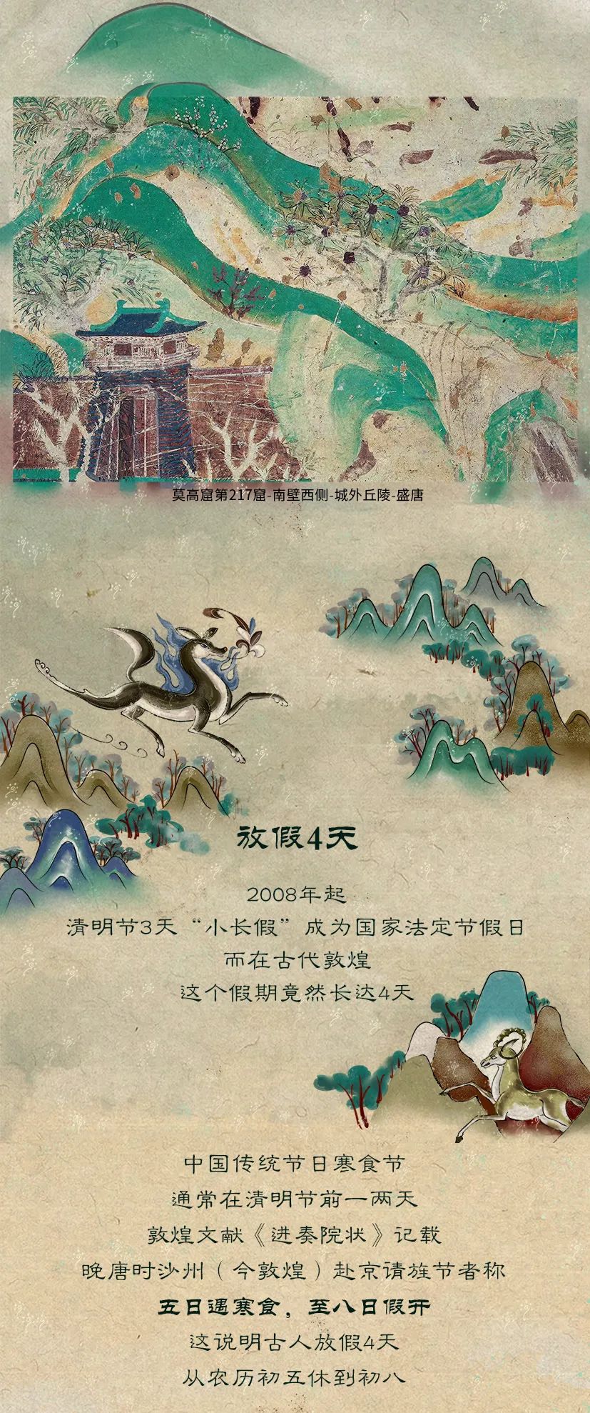 敦煌壁畫(huà)里的清明，不止雨紛紛