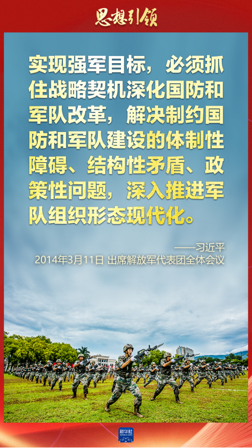 思想引領｜兩會上，習主席這樣談強軍之路