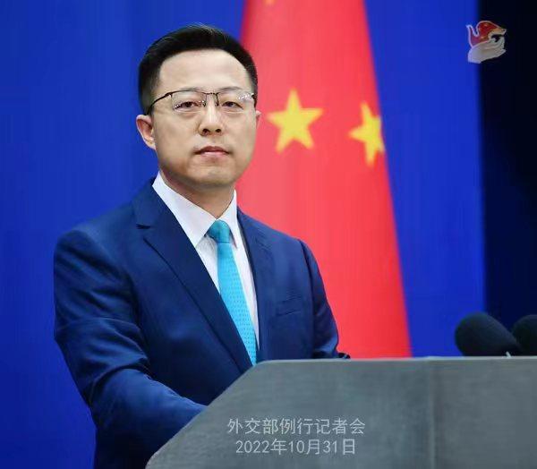 外交部發(fā)言人趙立堅(jiān)。 薛偉 攝