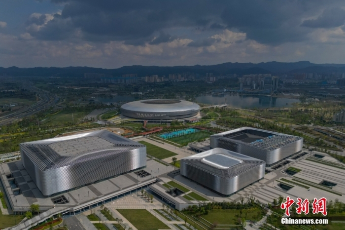 資料圖：航拍成都大運會主場館。<a target='_blank' href='/' _fcksavedurl='/'><p  align=