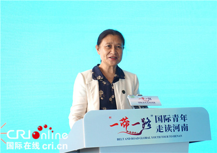 中國人民對(duì)外友好協(xié)會(huì)二級(jí)巡視員李冬梅致辭。賈親親 攝