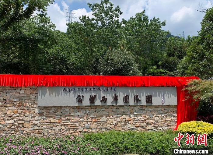 “公望兩岸圓緣園”開園。　郭其鈺 攝