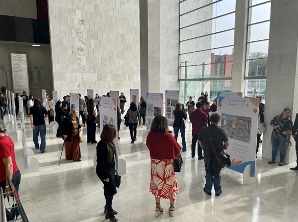 獲獎(jiǎng)作品展現(xiàn)場。中國駐圣保羅總領(lǐng)館供圖