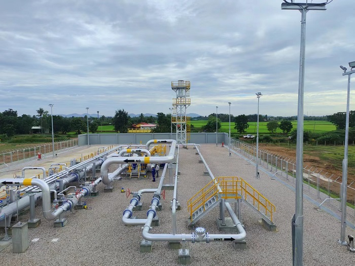 泰國新崗天然氣管道項目首站?？ì斎R 攝