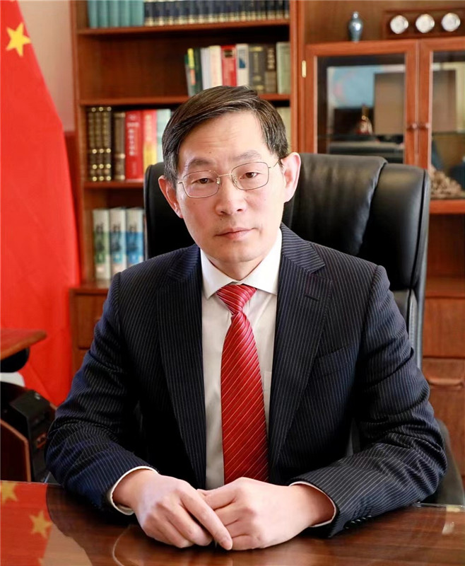中國駐烏拉圭大使黃亞中。 中國駐烏拉圭大使館供圖