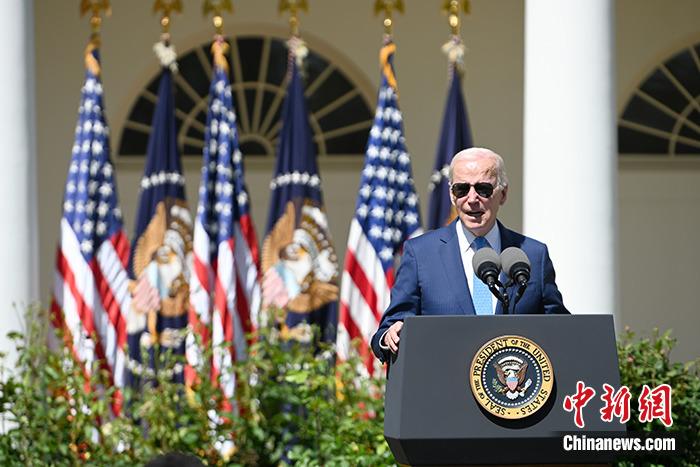 當?shù)貢r間4月25日，美國總統(tǒng)、民主黨人拜登以一段競選視頻宣傳片，正式宣布2024年競選連任。資料圖為拜登在白宮。 <a target='_blank' href='/'><p  align=