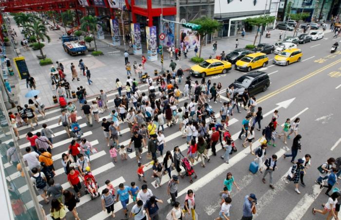 圖為信義商圈。圖片來(lái)源：臺(tái)灣“中時(shí)新聞網(wǎng)”。