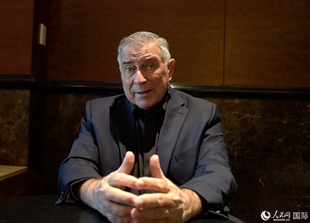 美中航空遺產(chǎn)基金會主席杰弗里·格林接受人民網(wǎng)專訪。 人民網(wǎng) 趙瞳攝