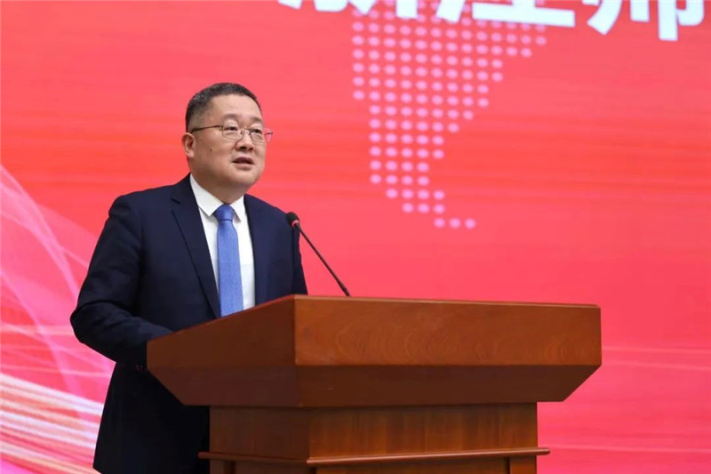 浙江師范大學(xué)黨委書記鄭孟狀致辭。主辦方供圖