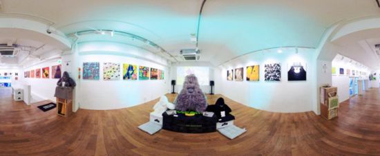 “大衛(wèi)猿”主題展覽現(xiàn)場。（主辦方供圖）