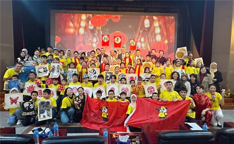 圖為2023“中華文化大樂(lè)園—埃及開(kāi)羅營(yíng)”閉幕式活動(dòng)現(xiàn)場(chǎng)。主辦方供圖