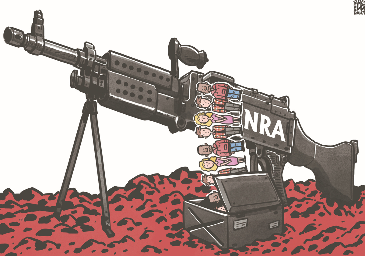 NRA成為推行槍支管控背后最大的阻力。（來源：中國日報 作者：蔡艨）