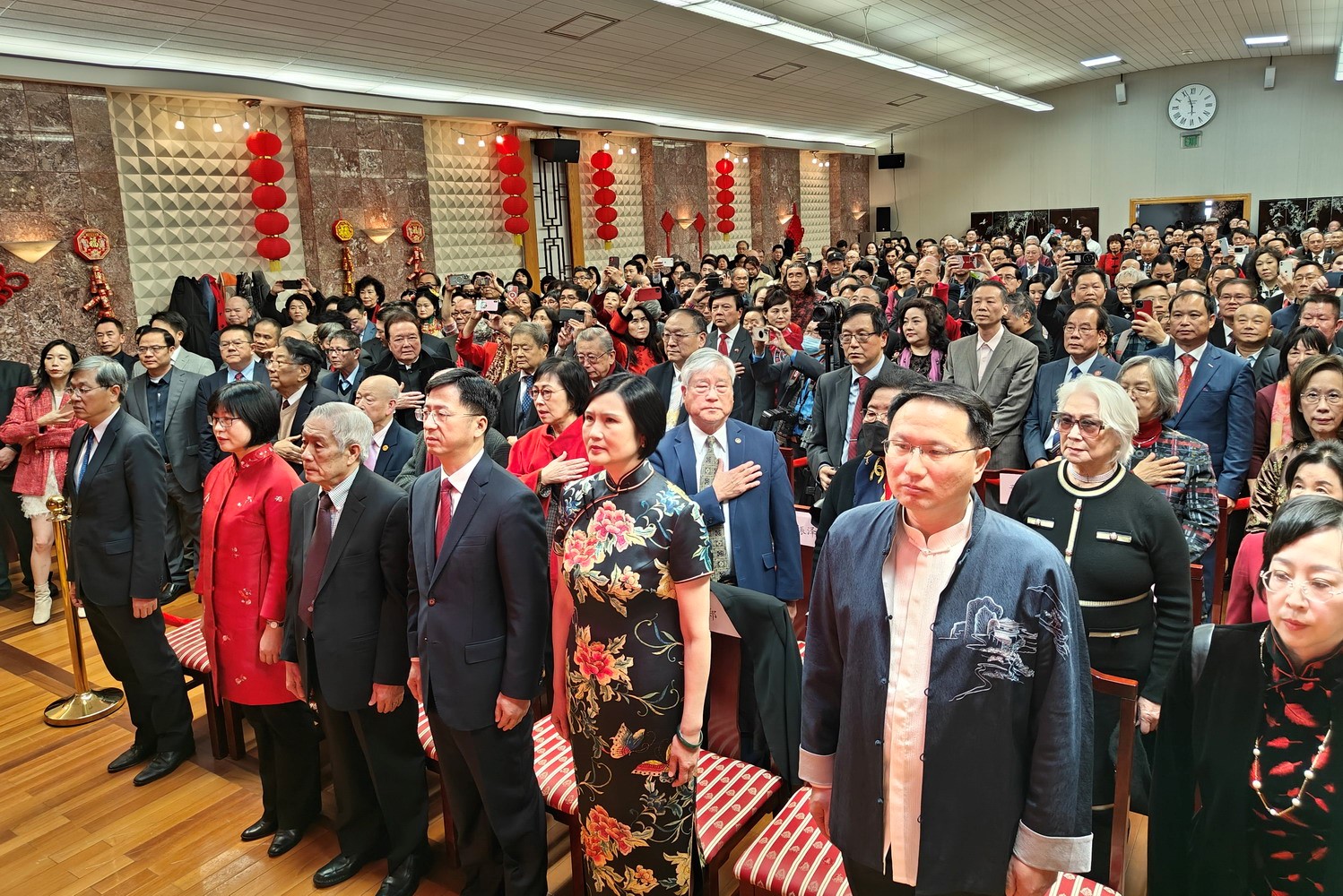 領(lǐng)區(qū)各州代表參加招待會。主辦方供圖