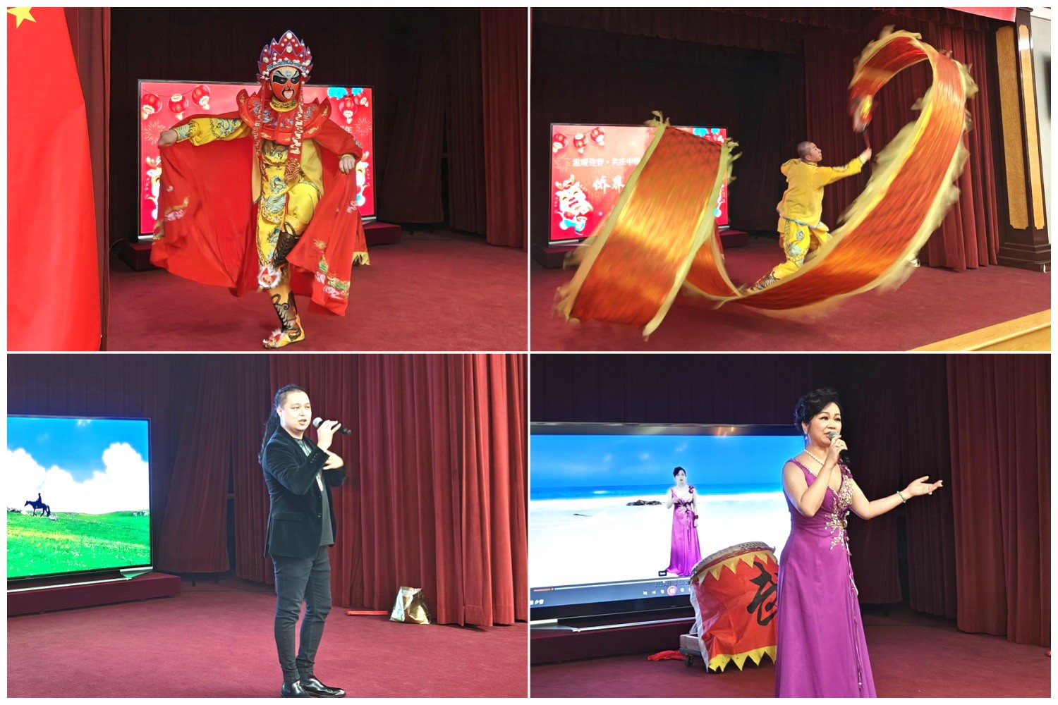 當(dāng)?shù)貎S界知名演員獻(xiàn)上精彩演出。主辦方供圖