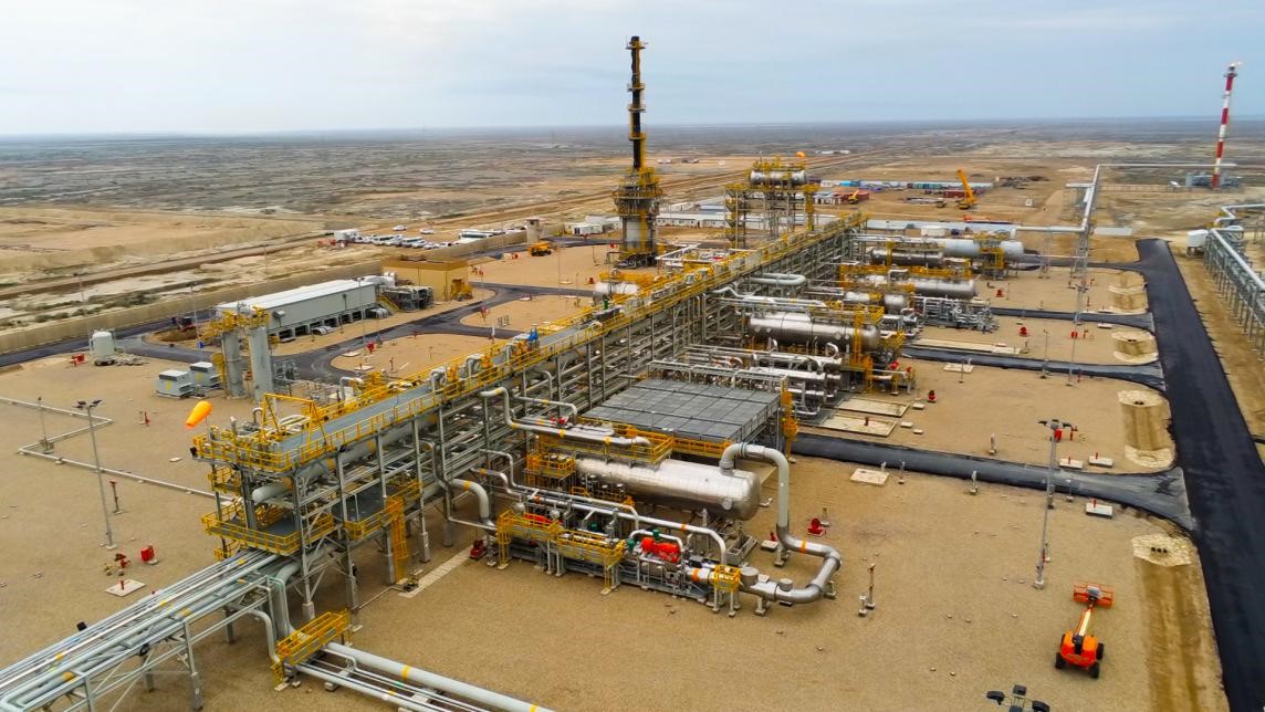 圖為西古爾納-1油田項目一景。中國石油（伊拉克）西古爾納公司供圖。