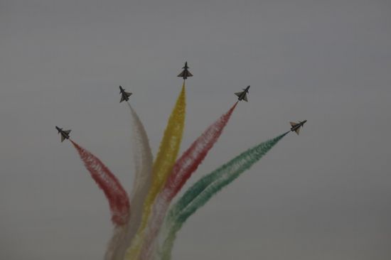 飛行表演現(xiàn)場(chǎng)。王曉東 攝