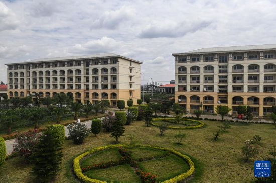 這是2024年2月16日在埃塞俄比亞杜凱姆市拍攝的東方工業(yè)園。 新華社記者 李亞輝 攝