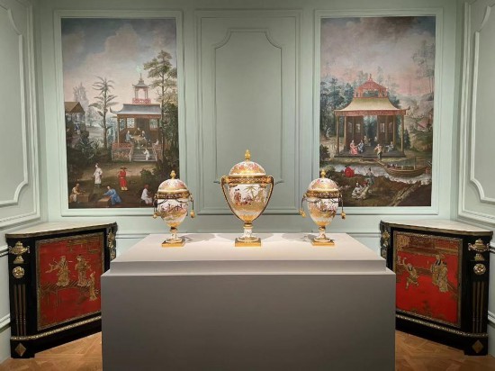 路易十五王后瑪麗·萊什琴斯卡的“中國人廳”。新華社記者徐壯 攝