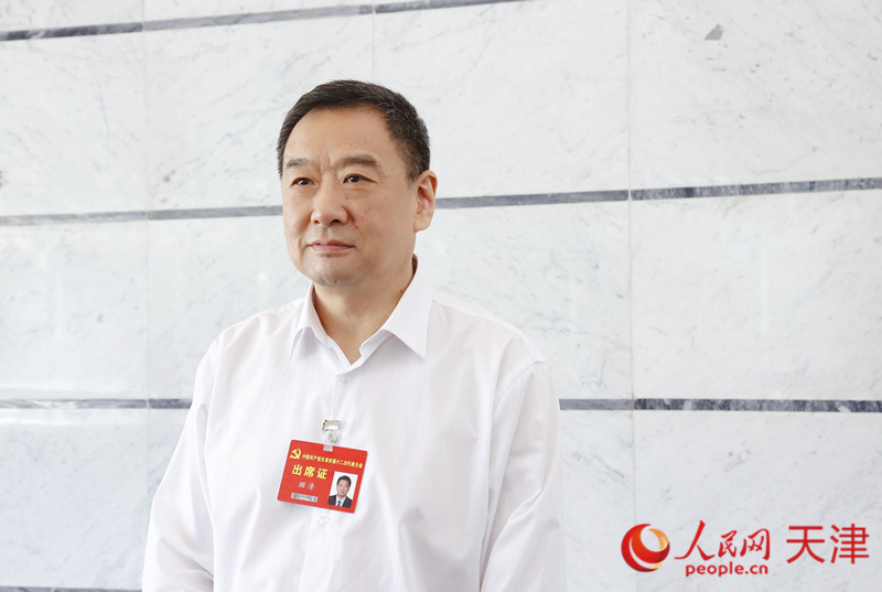 天津市第十二次黨代會代表、天津市政府副秘書長、市衛(wèi)生健康委黨委副書記、主任顧清 人民網(wǎng) 孫翼飛攝