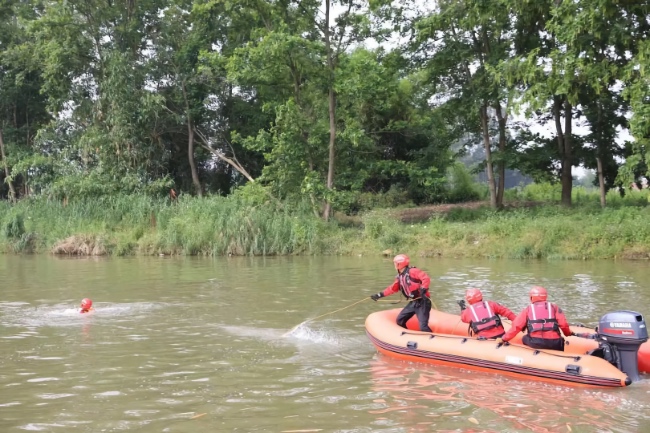 演習(xí)現(xiàn)場(chǎng)。四川省應(yīng)急管理廳供圖