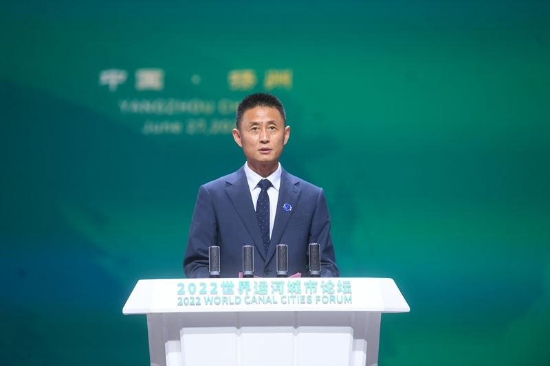 江蘇省文化和旅游廳副廳長(zhǎng)李川在大會(huì)上致辭。邵丹攝