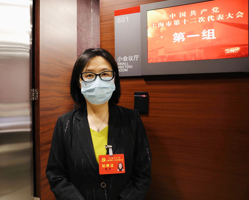 黨代表翟華。人民網(wǎng) 王文娟攝