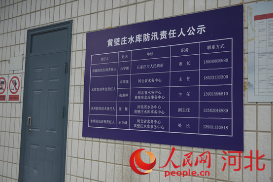 防汛責任人公示牌。人民網(wǎng)祝龍超攝