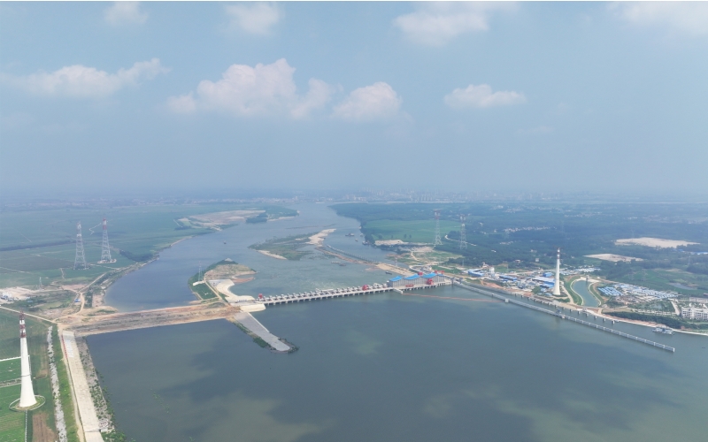 碾盤山水利水電樞紐工程。湖北省水利廳供圖