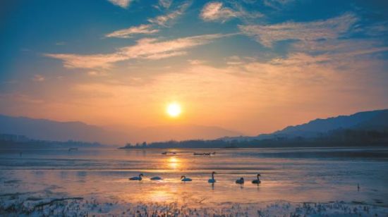 黃河冬之晨。