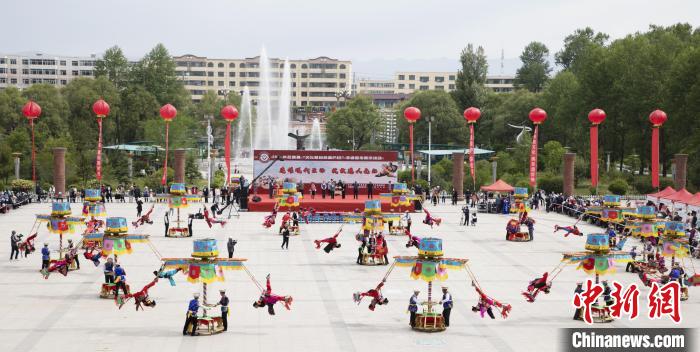 圖為青海省海東市非遺展示。(資料圖) 海東市文體旅游廣電局 供圖