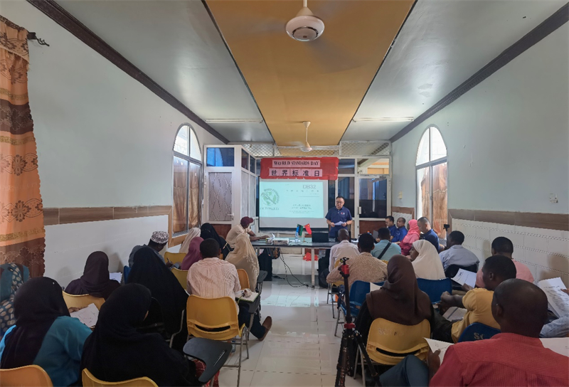 中國專家組進行標準宣貫。專家組供圖