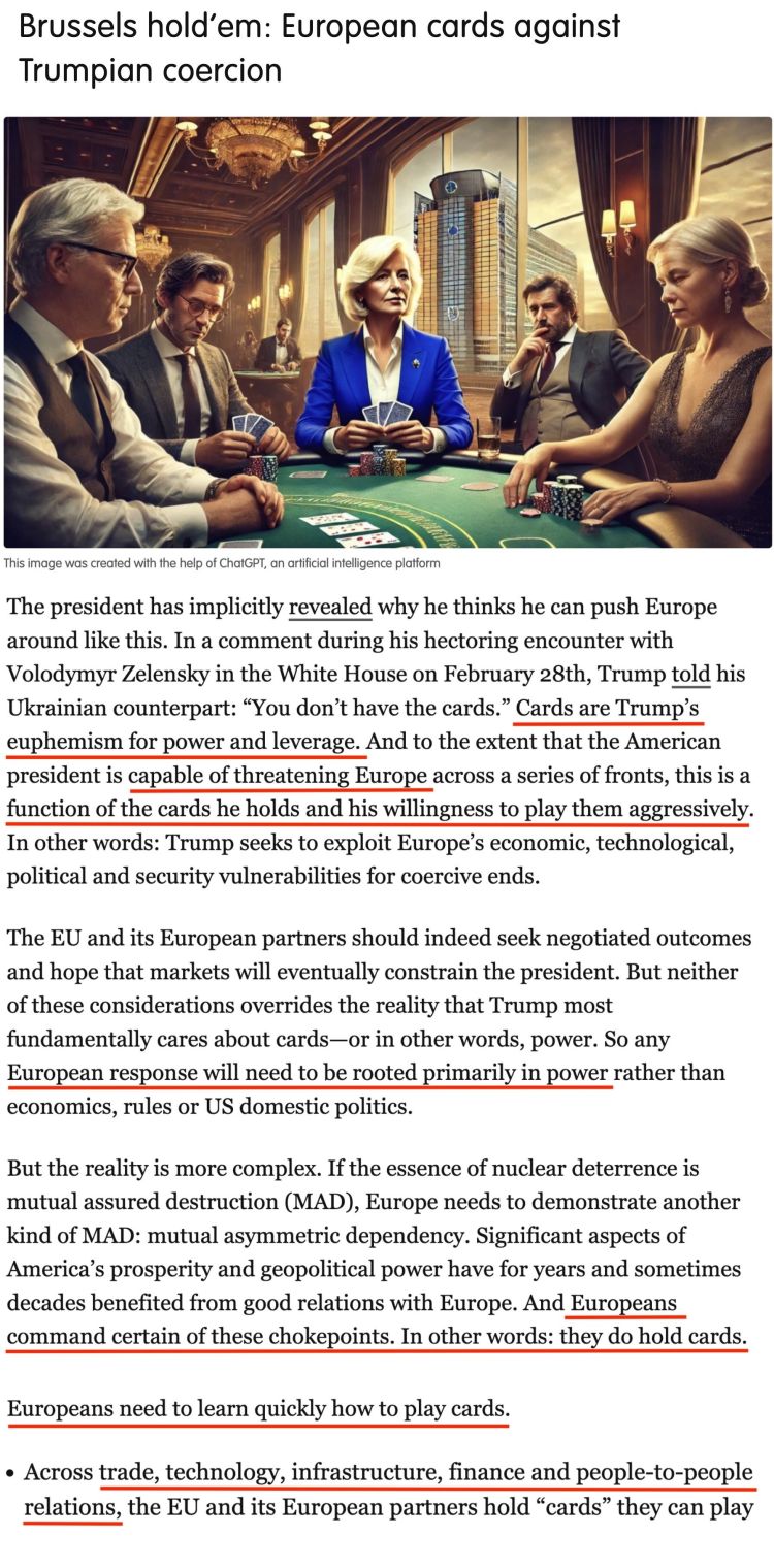 深觀察丨“只要團(tuán)結(jié)，歐盟反制美國的王牌很多”