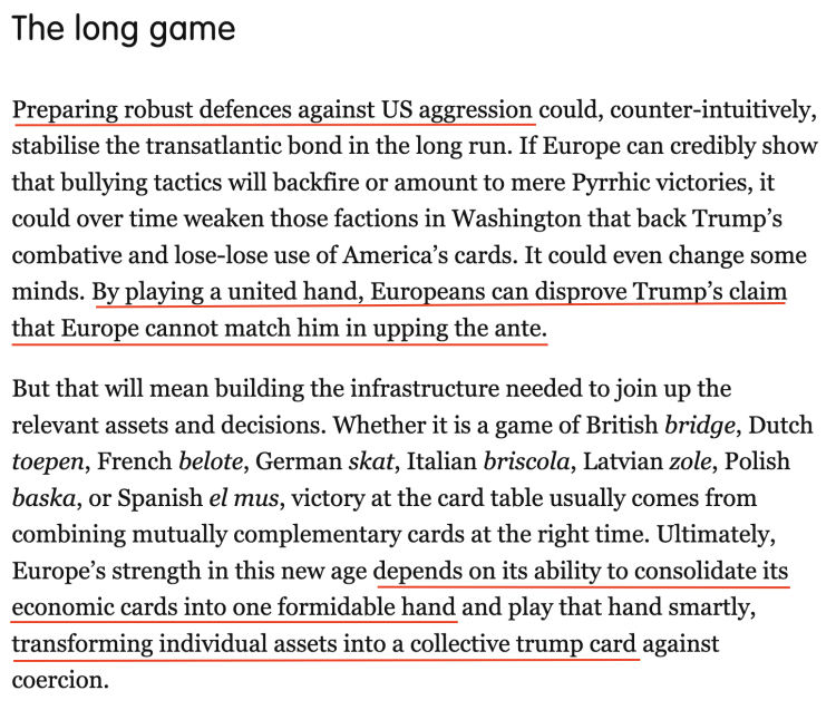 深觀察丨“只要團(tuán)結(jié)，歐盟反制美國的王牌很多”