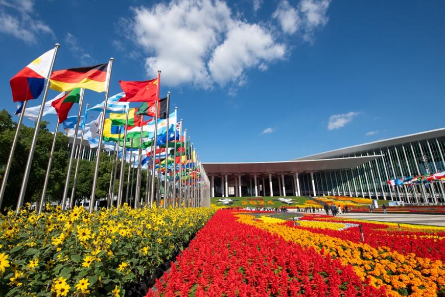 第七屆中國國際進口博覽會會場。人民網(wǎng)記者 翁奇羽攝