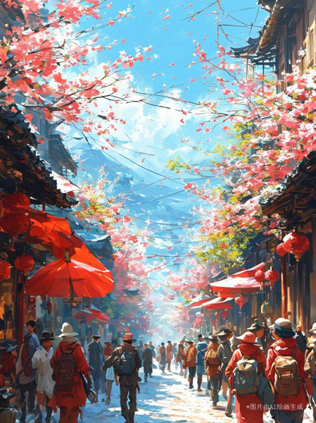 【巳巳如意萬象新】漫評(píng)丨紅紅火火中國(guó)年，照見新年新圖景