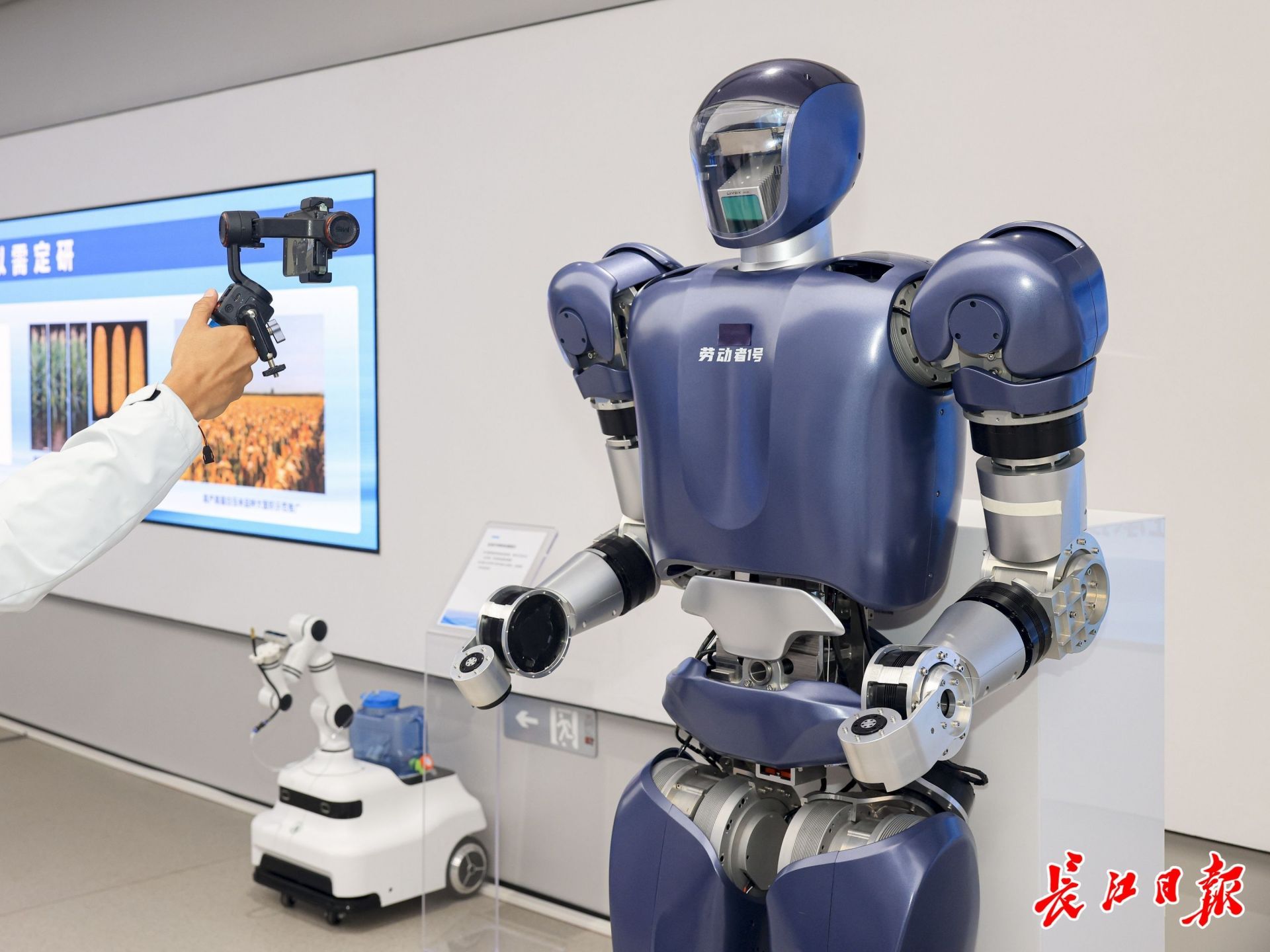 格藍若人形機器人。長江日報記者胡冬冬 攝