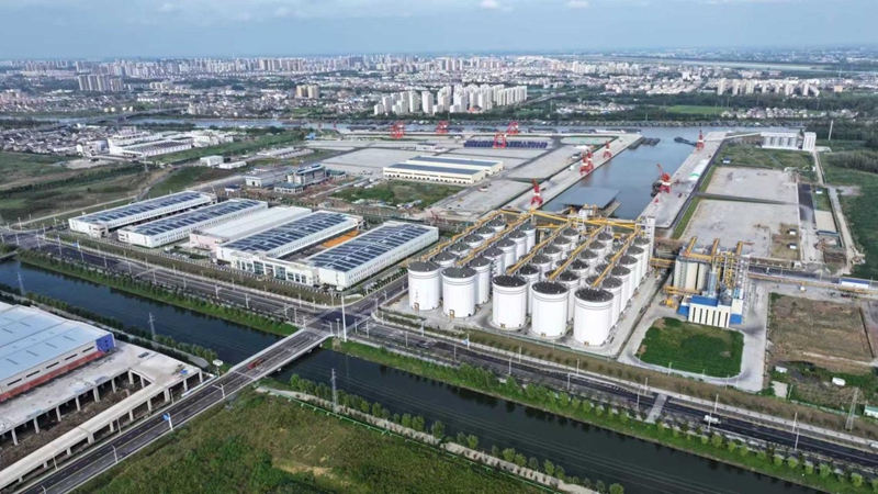 航拍黃碼港產(chǎn)業(yè)園。蔣童攝