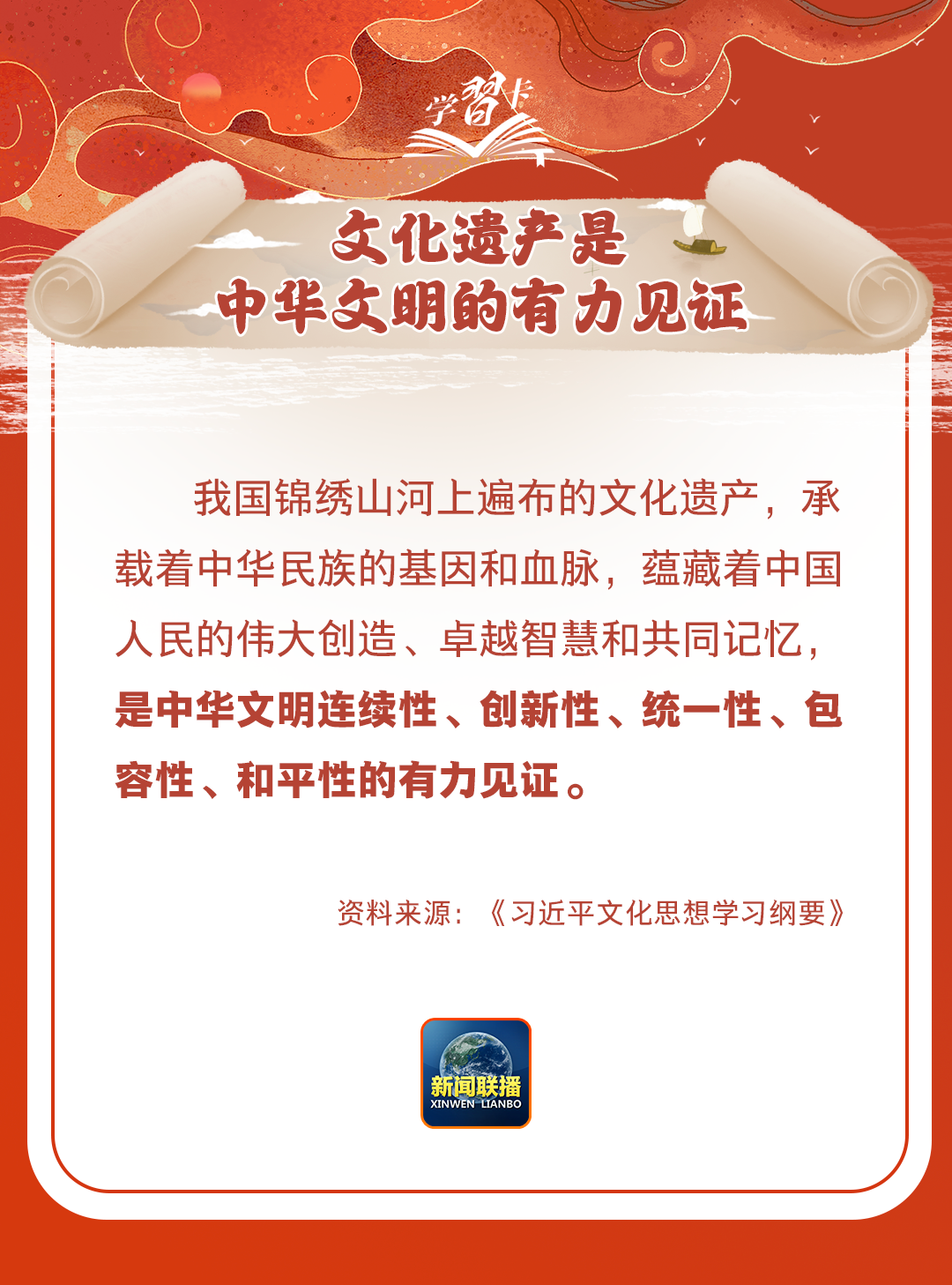 學(xué)習(xí)卡丨守護(hù)好中華民族的文化瑰寶！