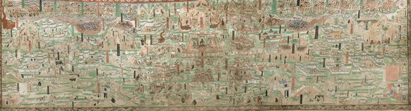 莫高窟第61窟五臺山圖。