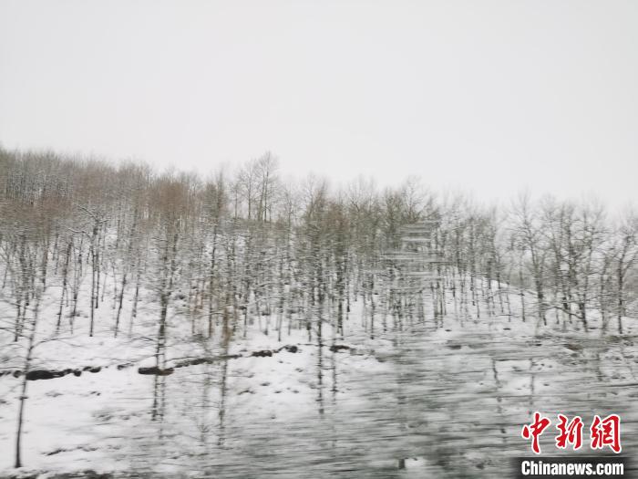 圖為青海青沙山區(qū)域被降雪覆蓋?！?zhí)砀?攝