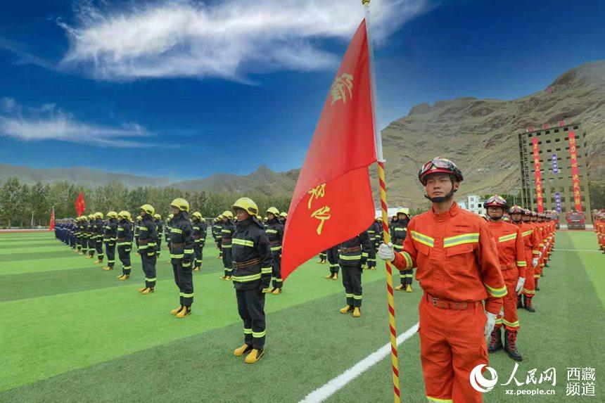 誓師大會現(xiàn)場。 人民網(wǎng) 李海霞 攝