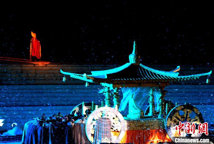 3月17日，西藏拉薩，《文成公主》大型史詩劇演出現(xiàn)場?！±盍?攝