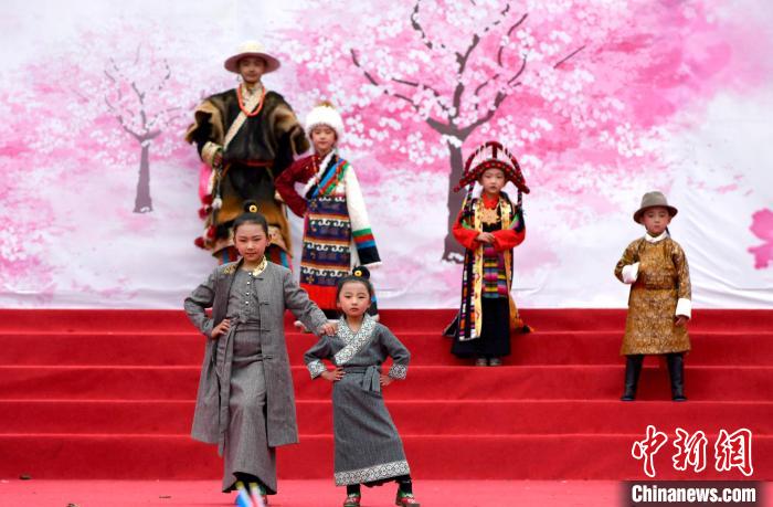 3月28日，西藏林芝第二十屆桃花旅游文化節(jié)開幕式上的文藝表演?！±盍?攝