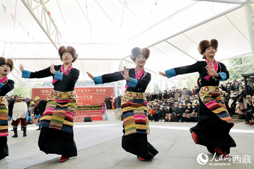 舞蹈《熱巴多吉》。人民網(wǎng) 次仁羅布攝