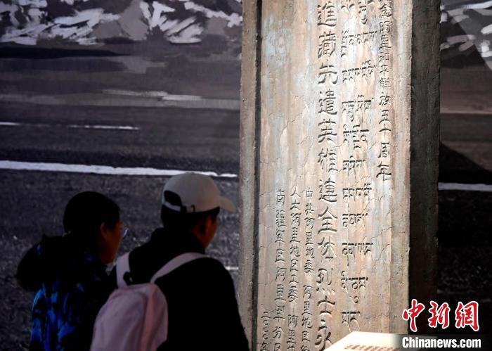 圖為5月18日，觀眾正在欣賞展覽?！±盍?攝