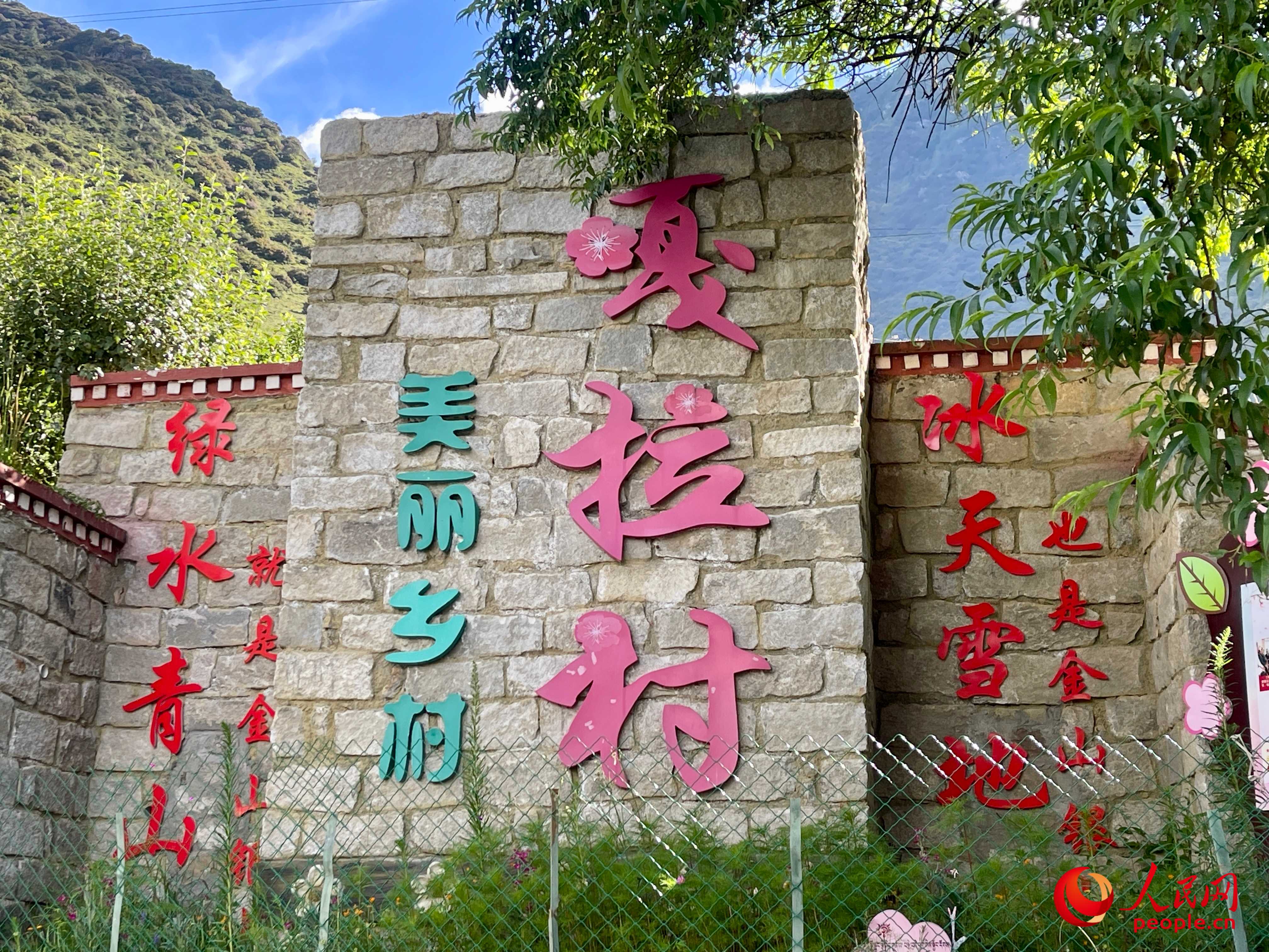 林芝鎮(zhèn)嘎拉村。人民網(wǎng) 周靜圓攝